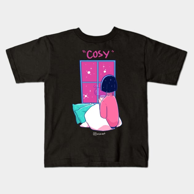 Cosy Kids T-Shirt by Wizn Art